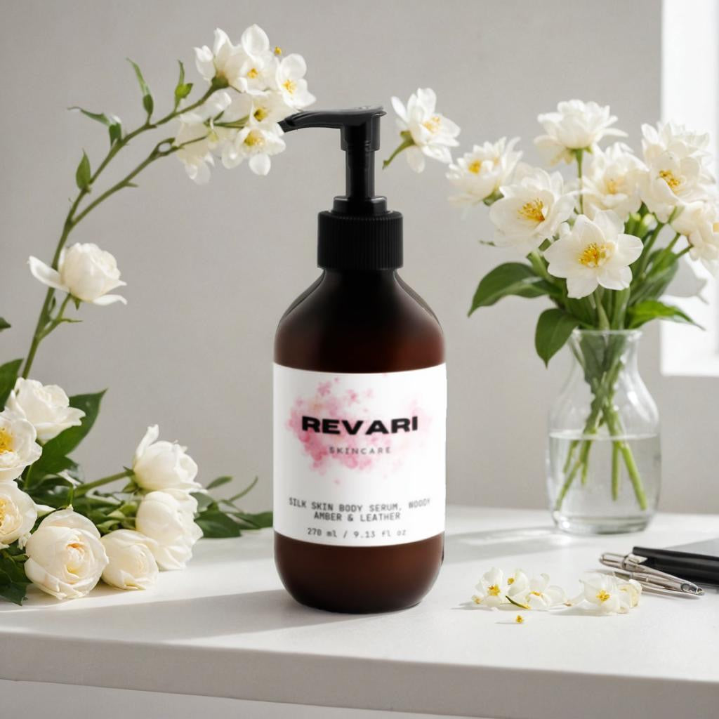 Silk Skin Body Serum, Woody Amber & Leather
